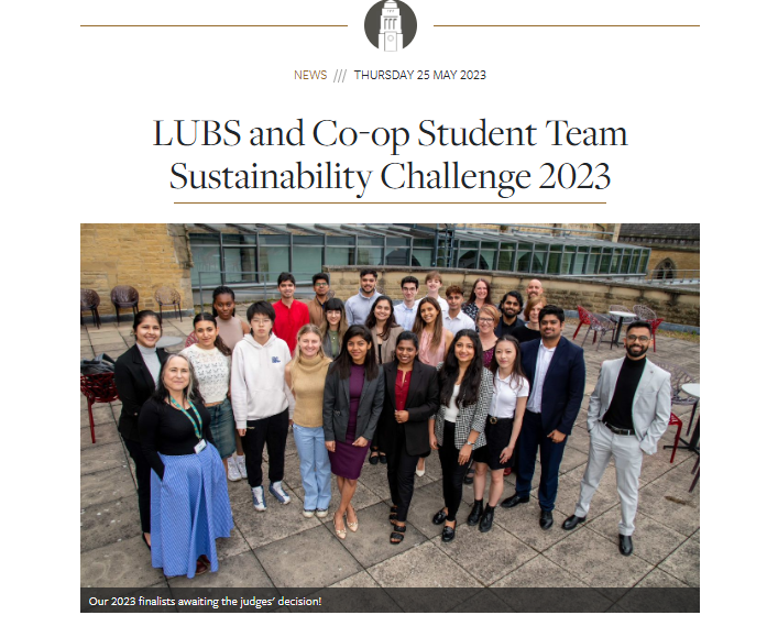 LUBS x Co-op Sustainability Challenge